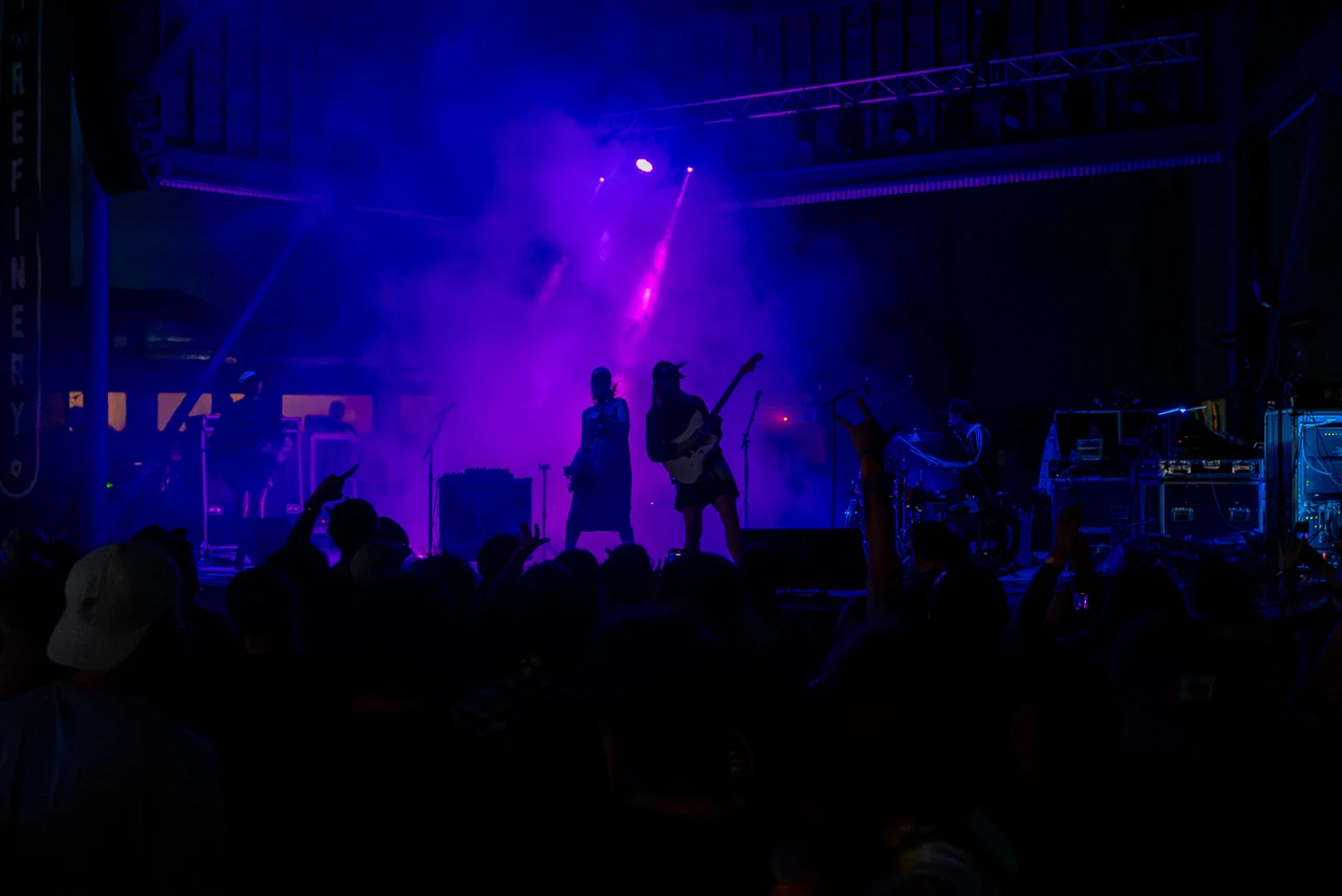 Portugal. The Man performing live, photographed by Stephen Groves of CaptureCHS.